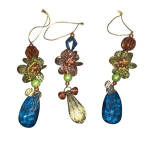 Colorful‎ Glass Holiday Ornaments Set